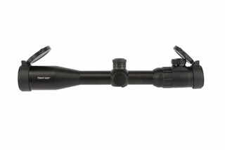 The Primary Arms 4-16x44 SFP rifle scope with illuminated Mil-Dot reticle features locking turrets